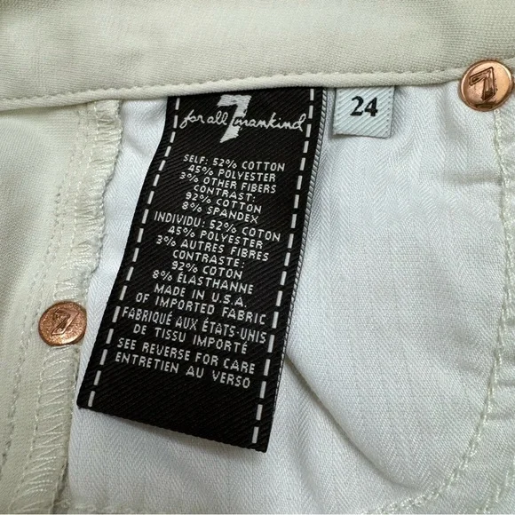 7 For All Mankind the pieced double knit skinny jeans - Picture 5 of 5